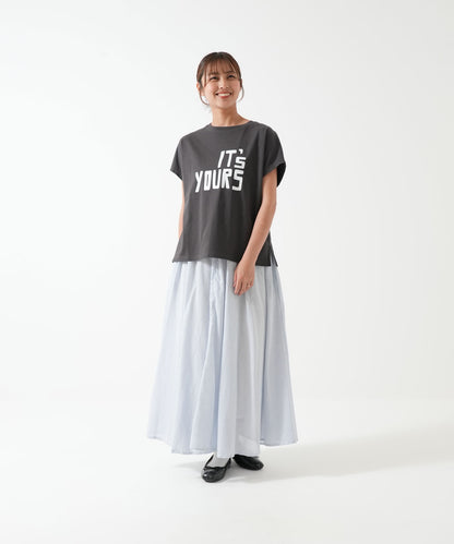 Loose print big tee