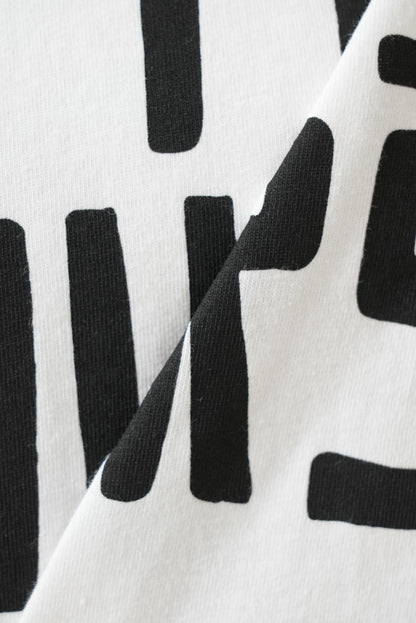 Loose print big tee