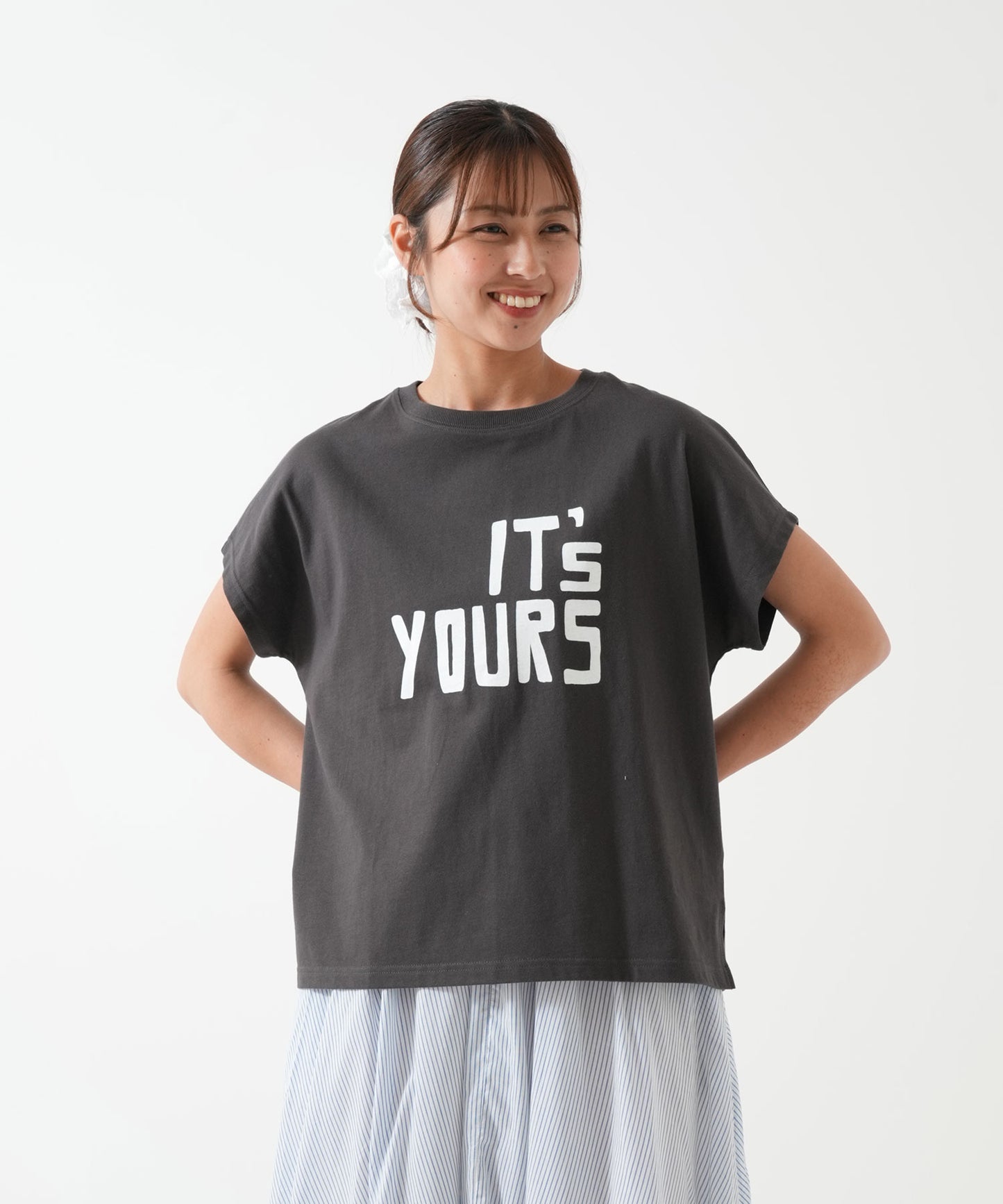 Loose print big tee