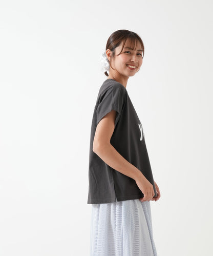 Loose print big tee