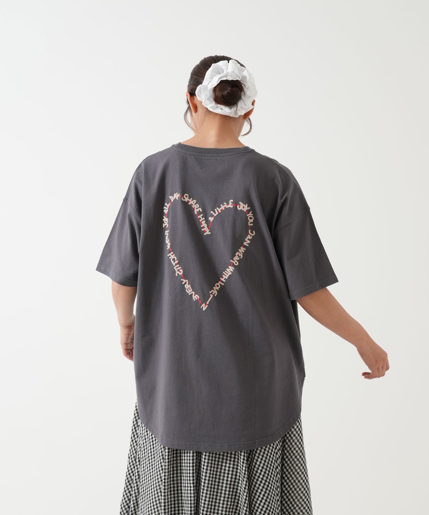 5月19日入荷》うしろ刺繍ハートチュニック – HEART MARKET