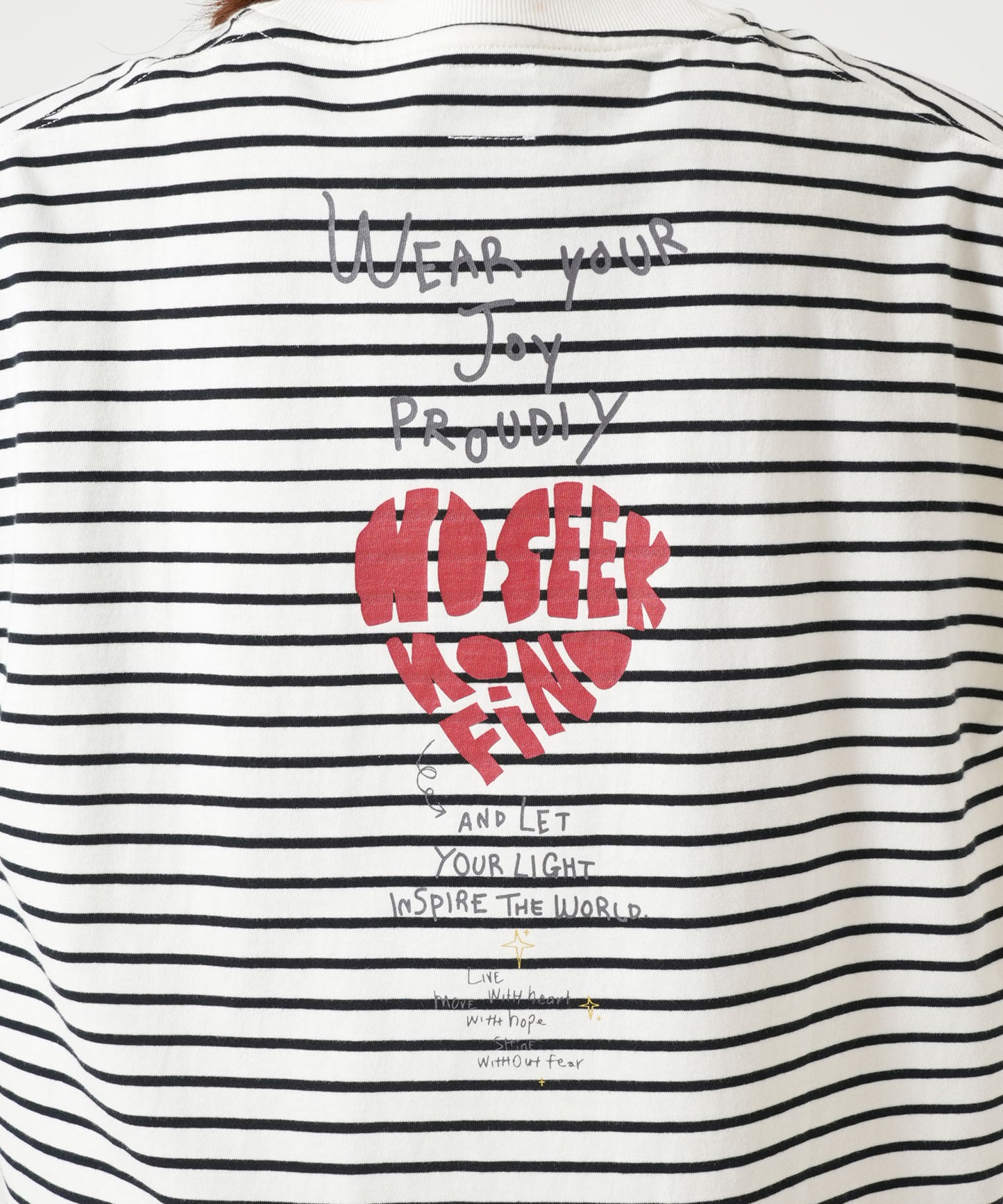 Heart Back Print T-Shirt