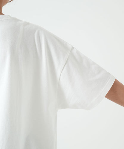 裾ギャザーカレッジTEE