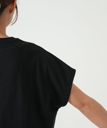 プリントワイドリブドルマンTEE
