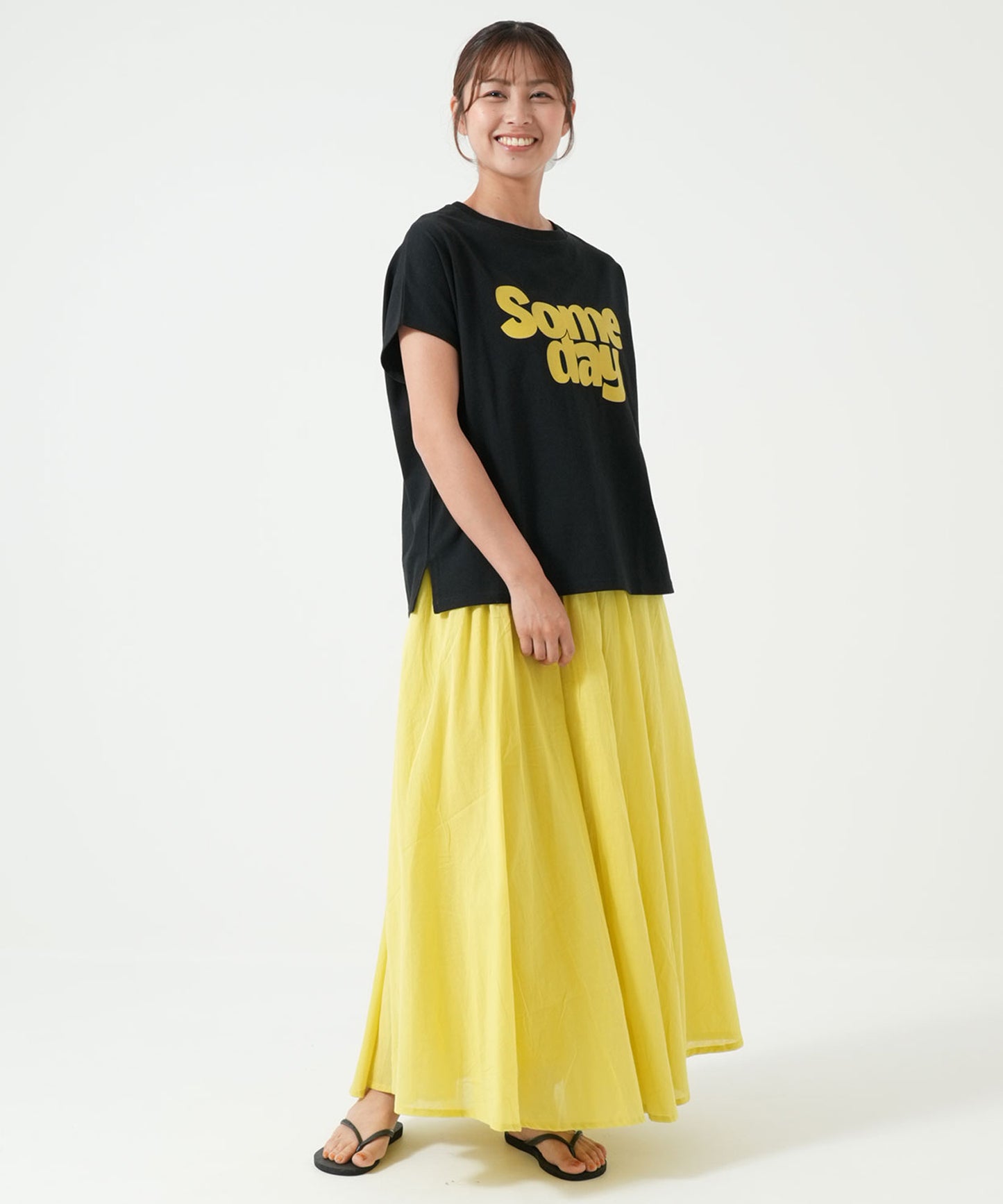 プリントワイドリブドルマンTEE