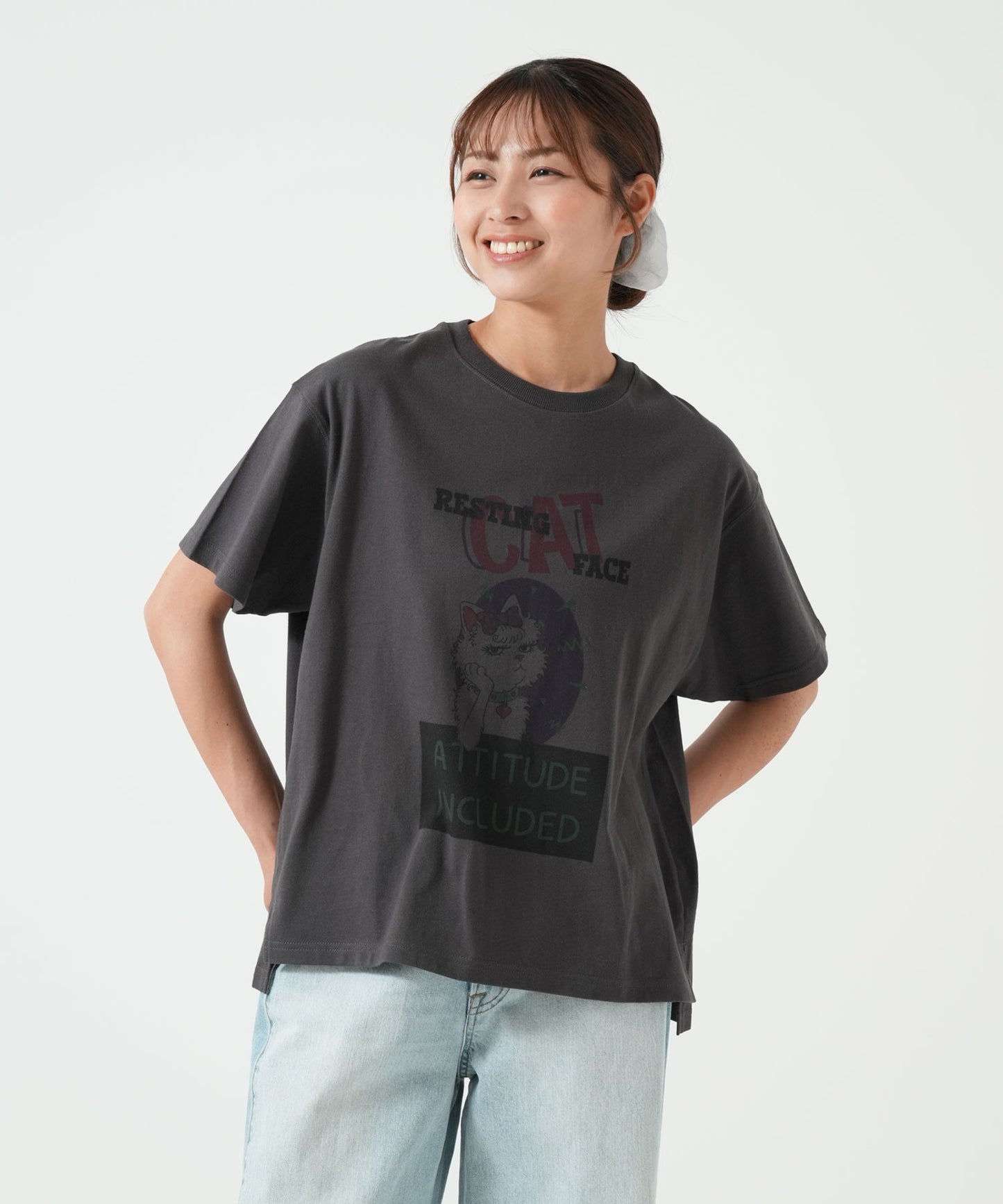 ねこプリントTEE