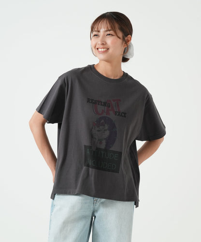 ねこプリントTEE