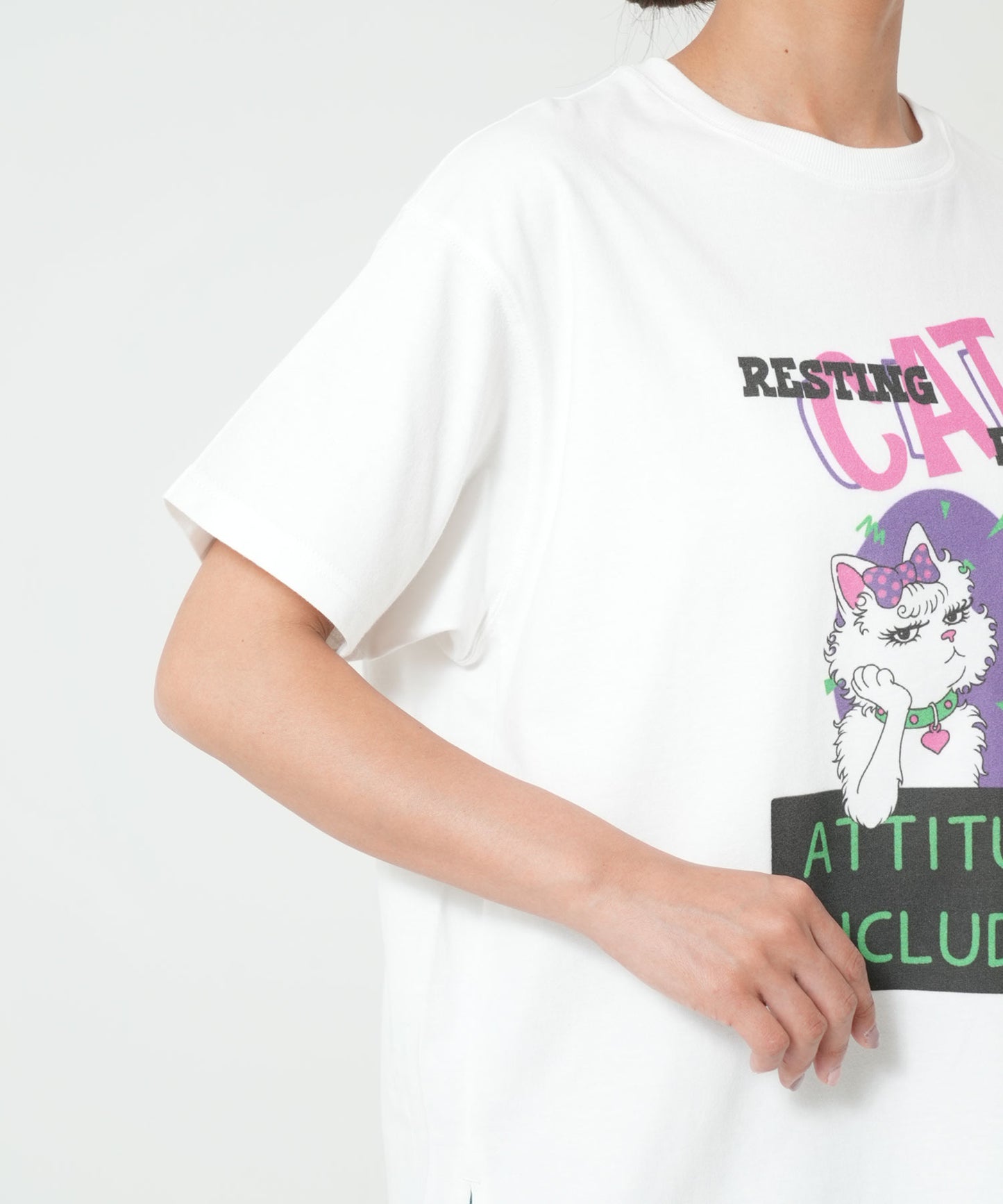 ねこプリントTEE