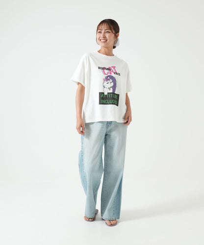 ねこプリントTEE