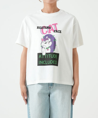 ねこプリントTEE