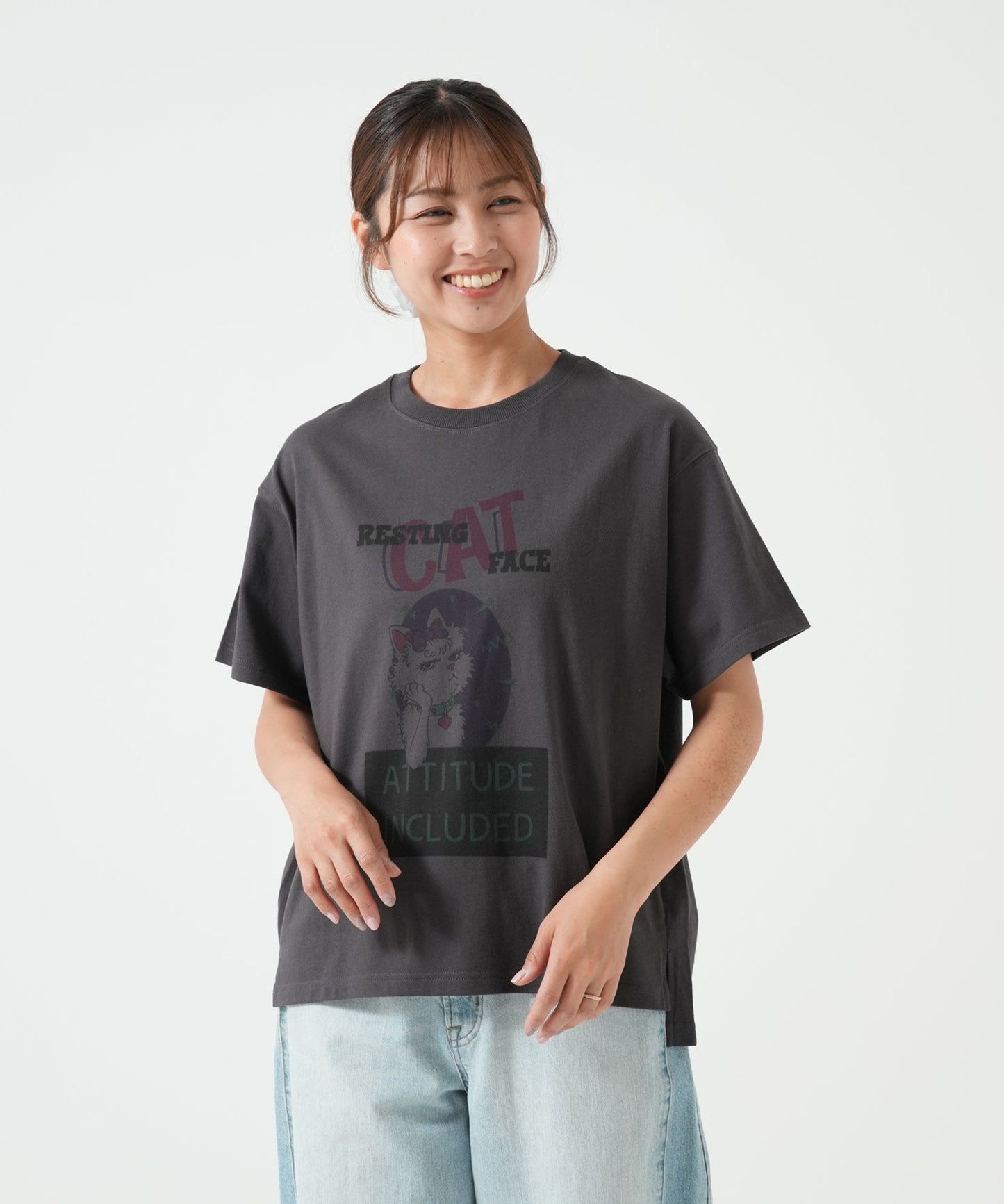 ねこプリントTEE
