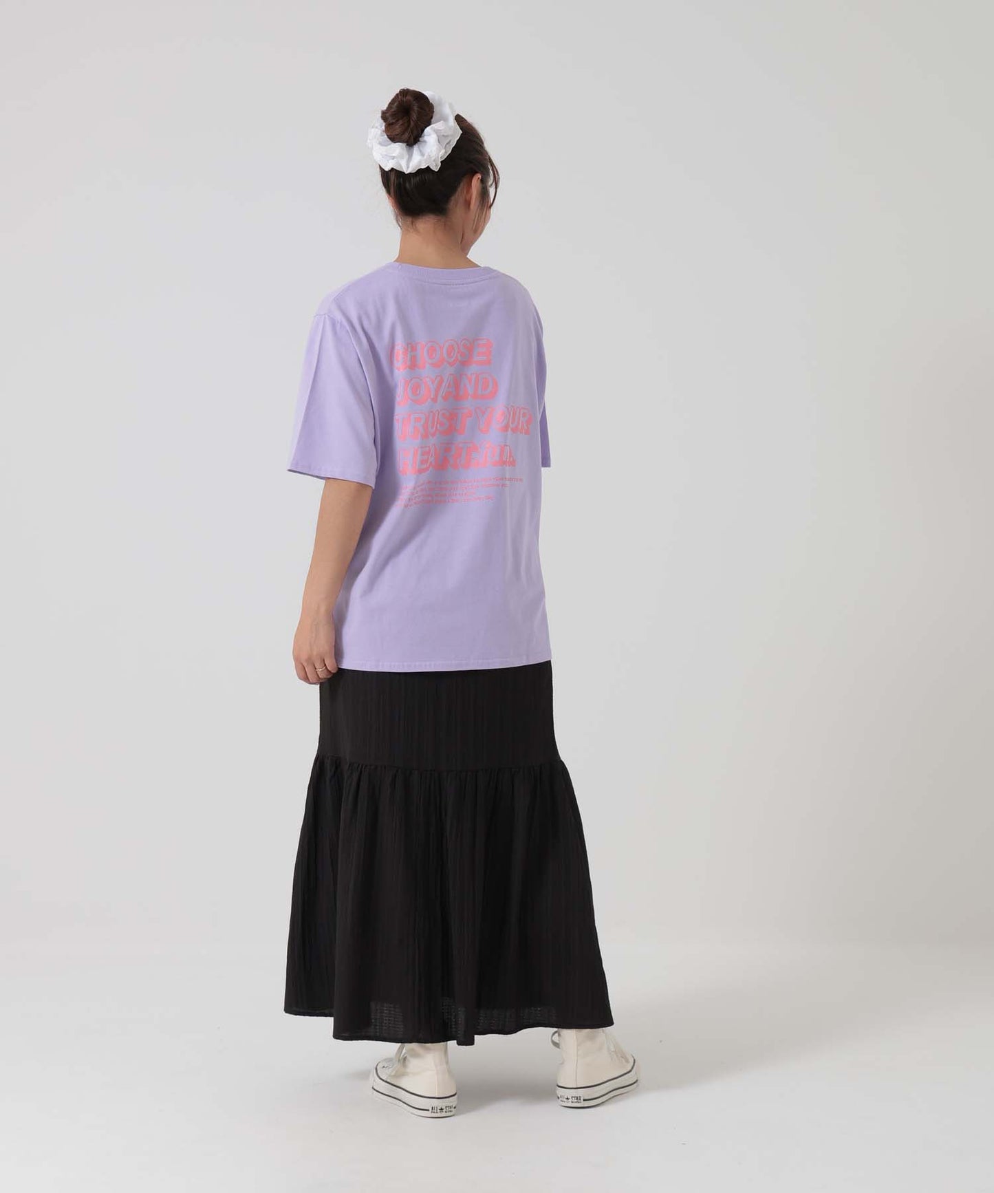 プリントライトパープル / 162cm / FREE