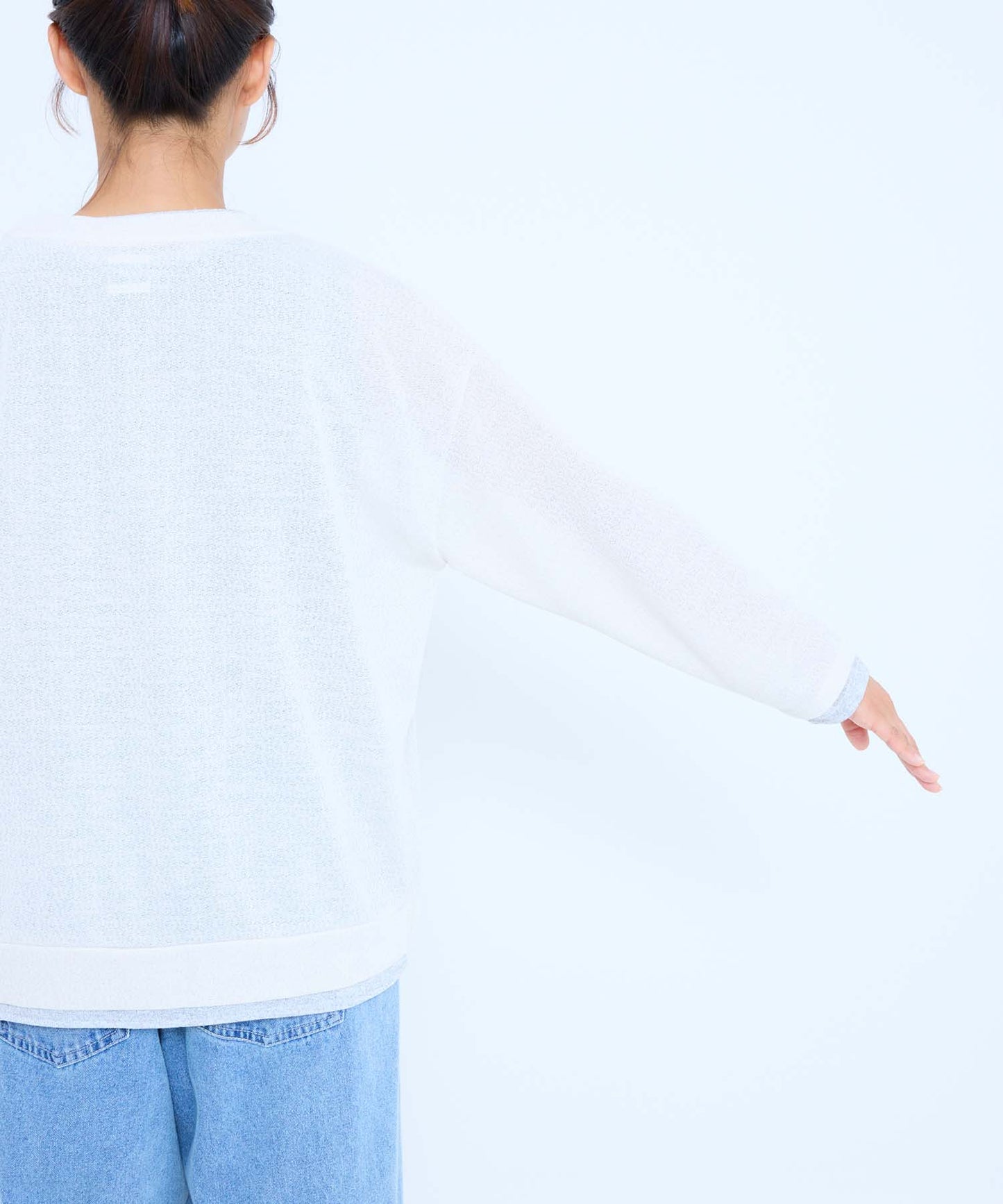 《7月10日入荷予定》フェイクレイヤードVネックカーディガン