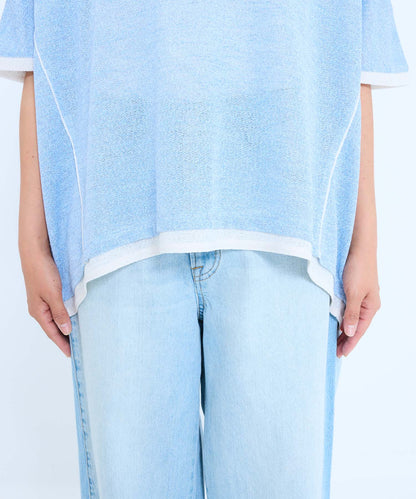 《7月9日入荷》フェイクレイヤードコクーンチュニック