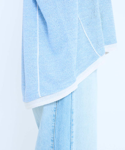 《7月9日入荷》フェイクレイヤードコクーンチュニック