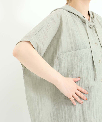 《7月17日発売》裾レースフレンチフーディシャツ