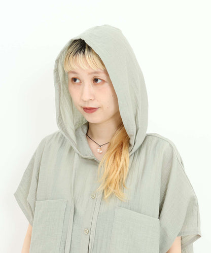 《7月17日発売》裾レースフレンチフーディシャツ