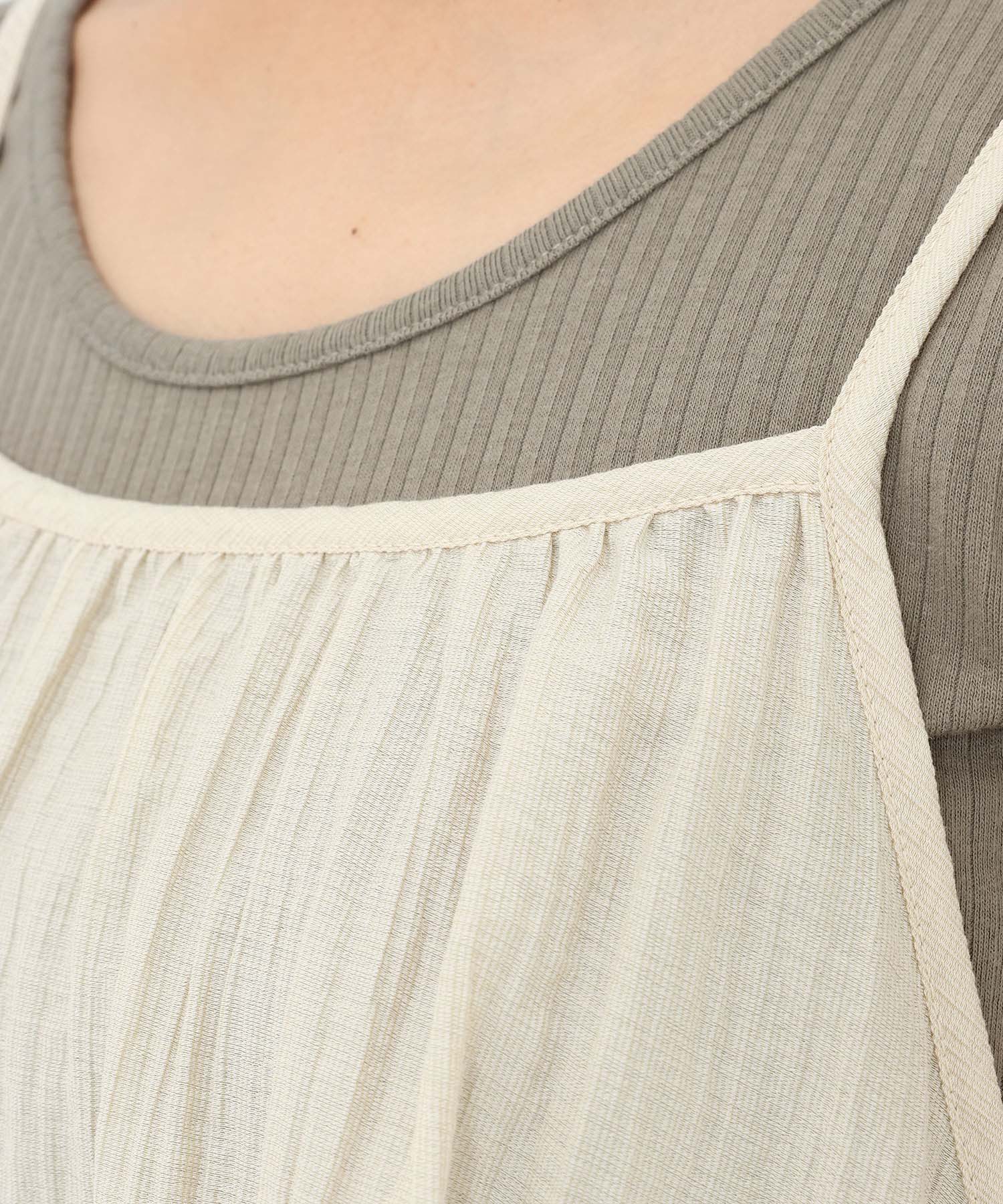 《7月21日発売》裾レースキャミチュニック