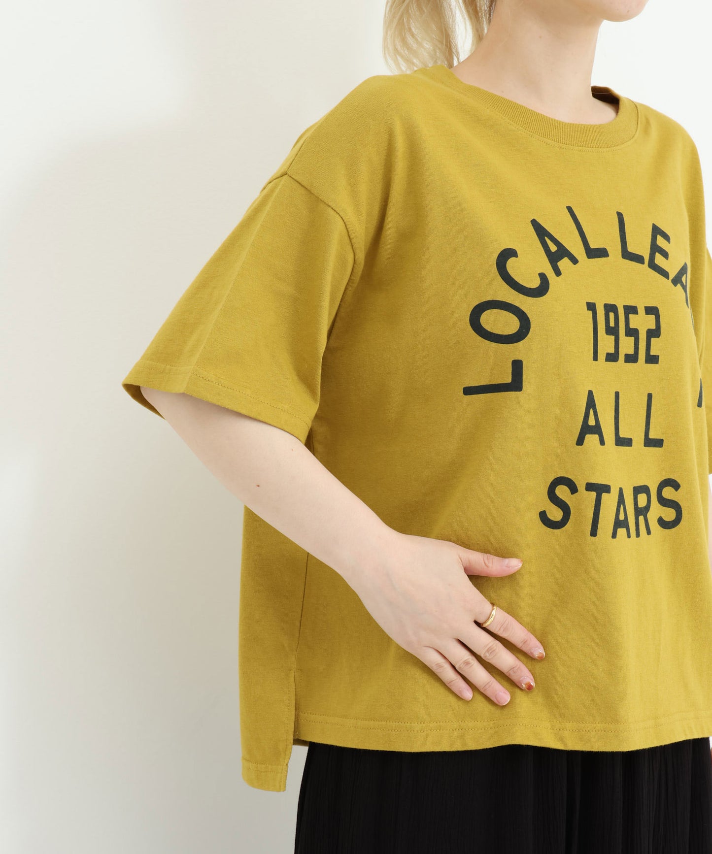 《近日発売》アーチカレッジワイドなプリントT