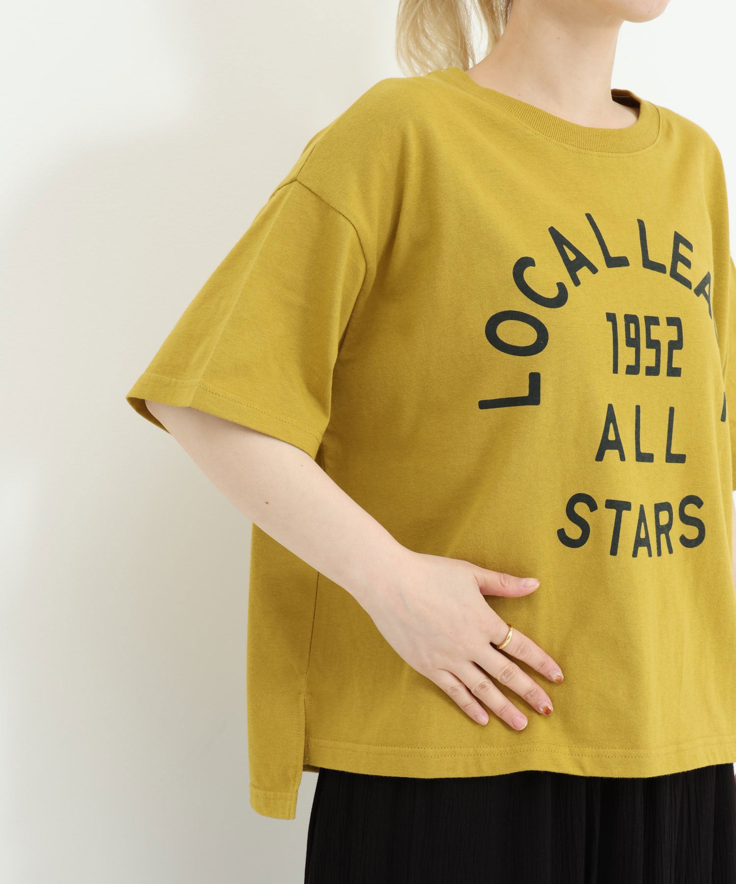 《近日発売》アーチカレッジワイドなプリントT