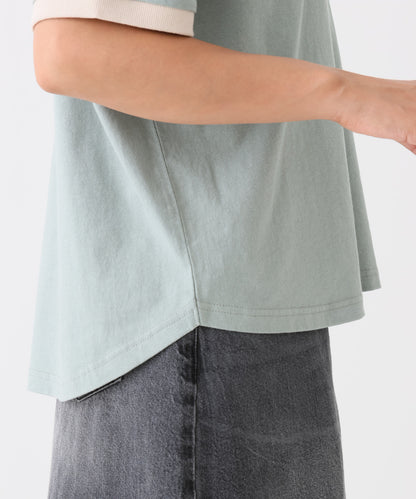 《8/4発売》ハート袖刺繍BIG T