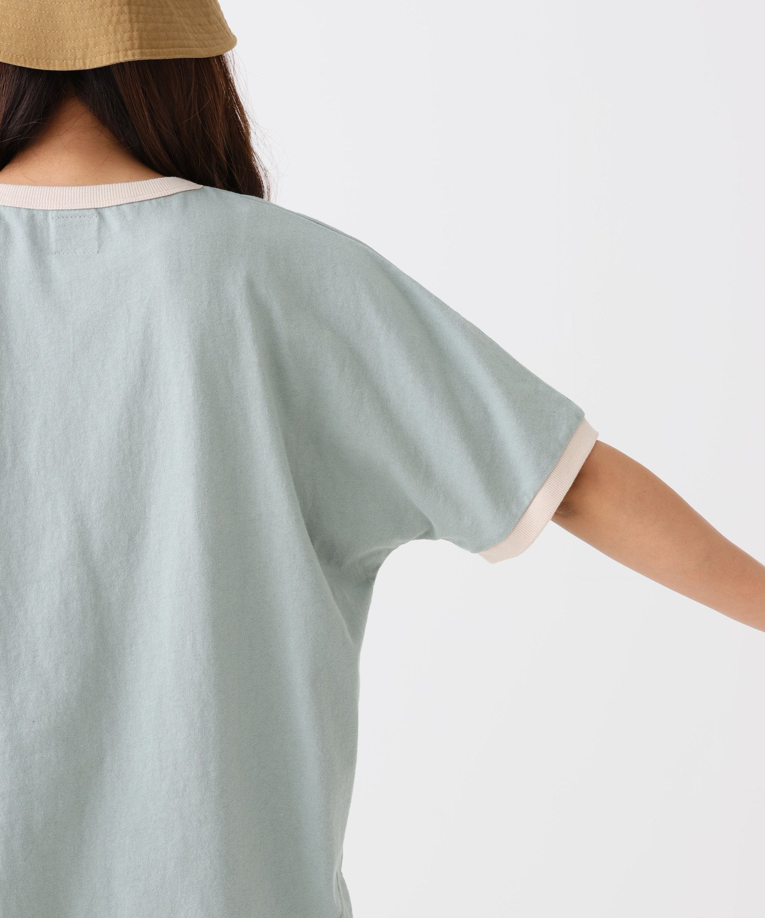 《8/4発売》ハート袖刺繍BIG T