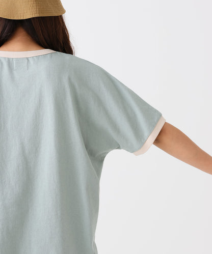 《8/4発売》ハート袖刺繍BIG T