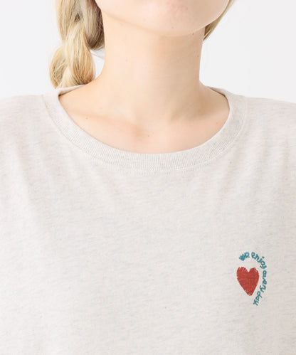 《近日発売》ハート刺繍バックロゴチュニック