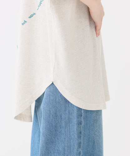 《近日発売》ハート刺繍バックロゴチュニック