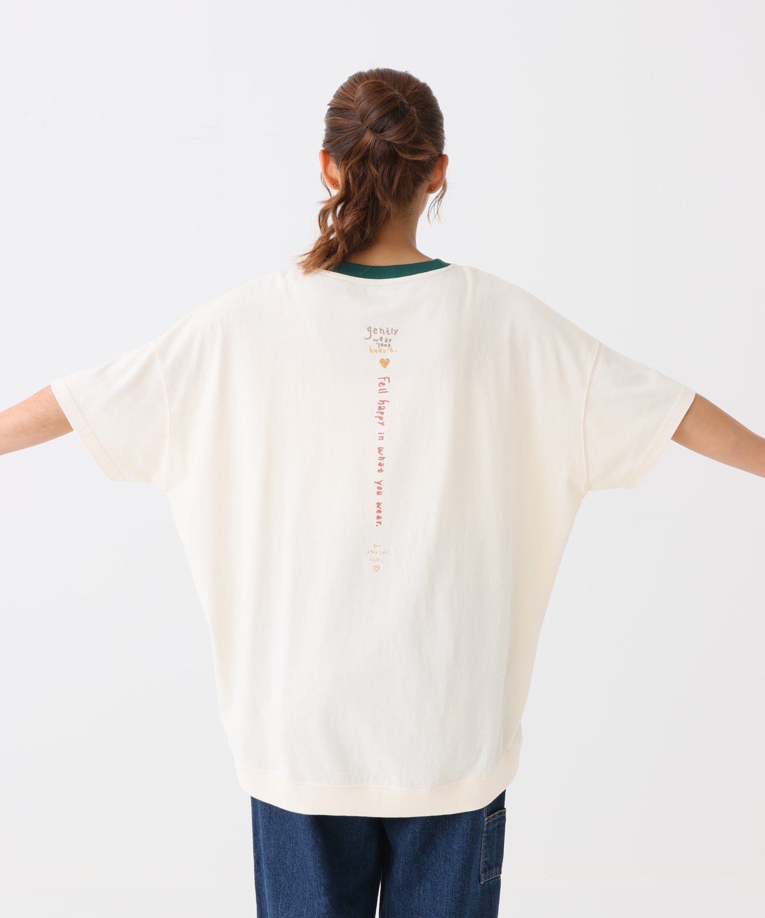 《8/4発売》タテカラフル刺繍チュニック