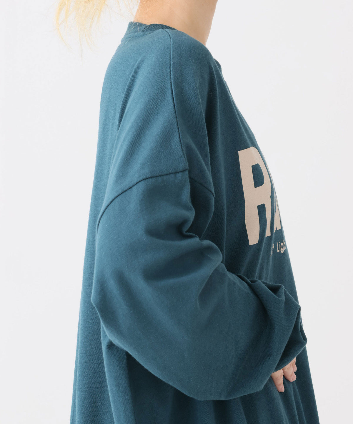 《近日発売》RS裾ギャザー長袖プリントプルオーバー