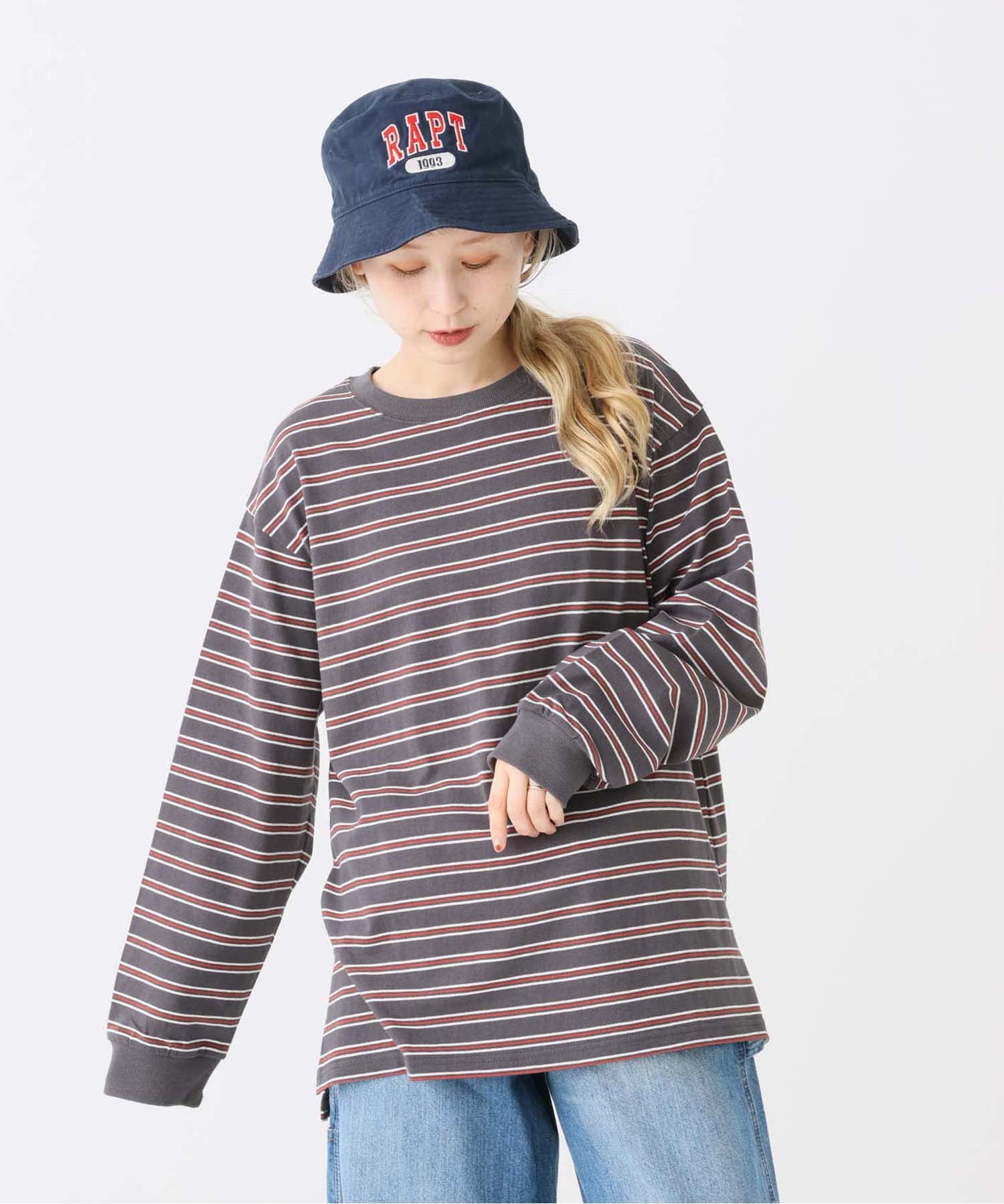 ボーダーレッド / 154cm / M