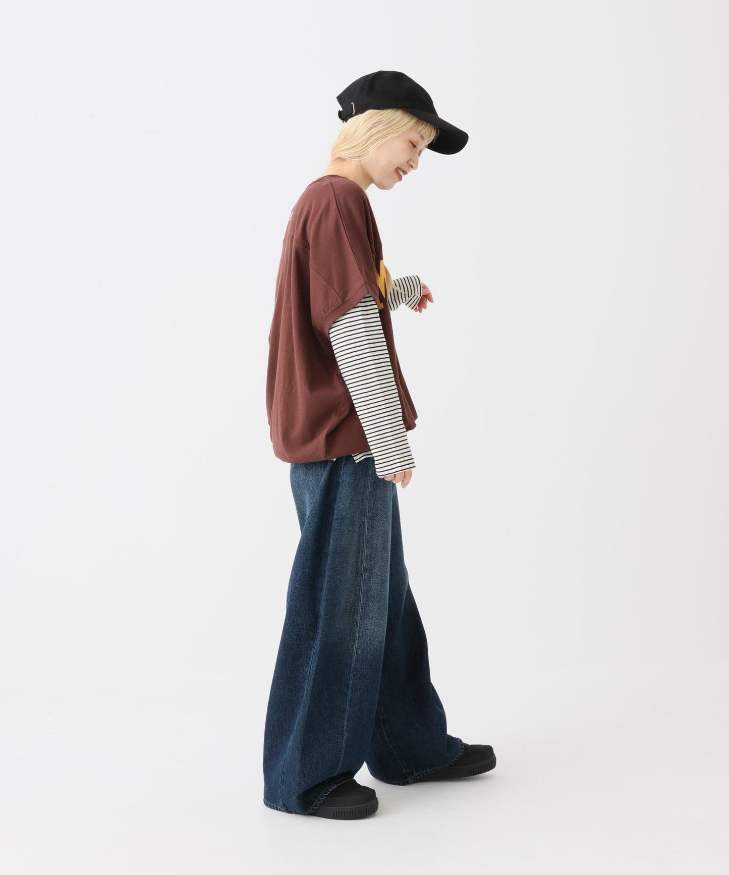 ボーダーナチュラル / 154cm / M