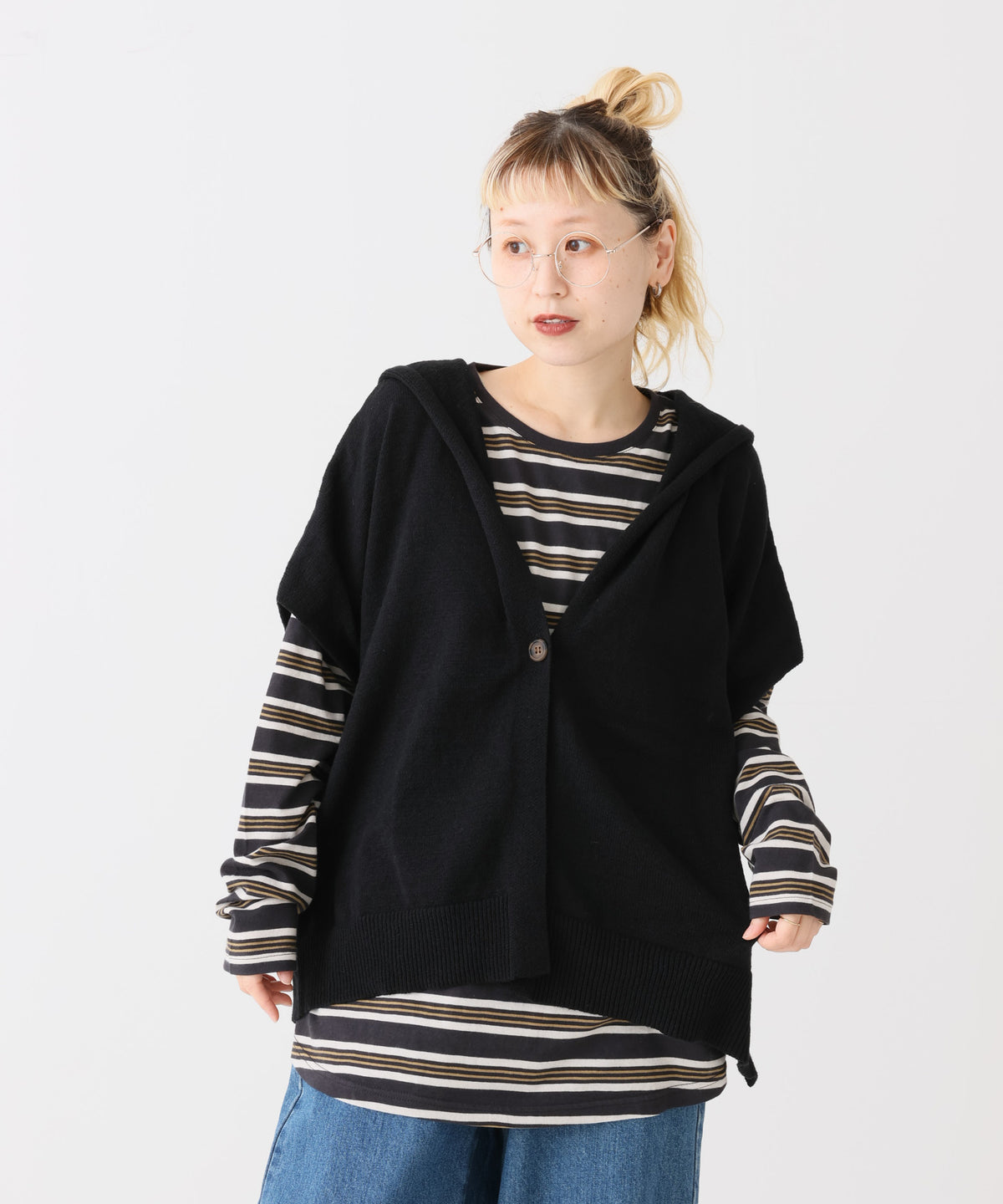 ボーダーチャコール / 154cm / FREE