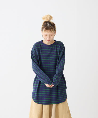 ボーダーグリーン / 154cm / FREE