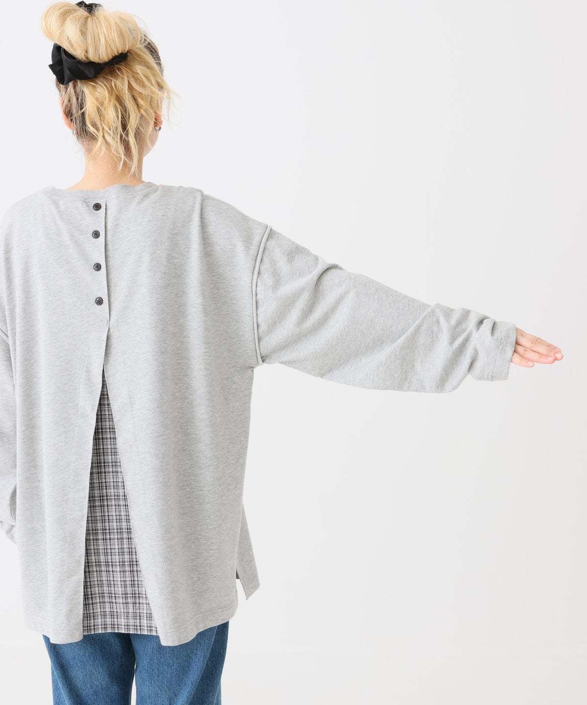 《10/7発売》チェックバックシャンチュニック