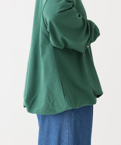 《10/6発売》ハート刺繍裾バルーンプルオーバー