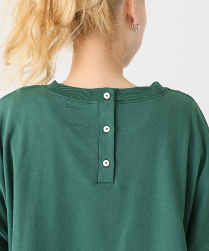 《10/6発売》ハート刺繍裾バルーンプルオーバー