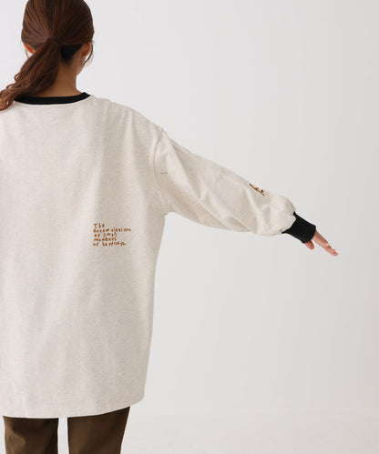 《近日発売》ランダム刺繍プリントチュニック