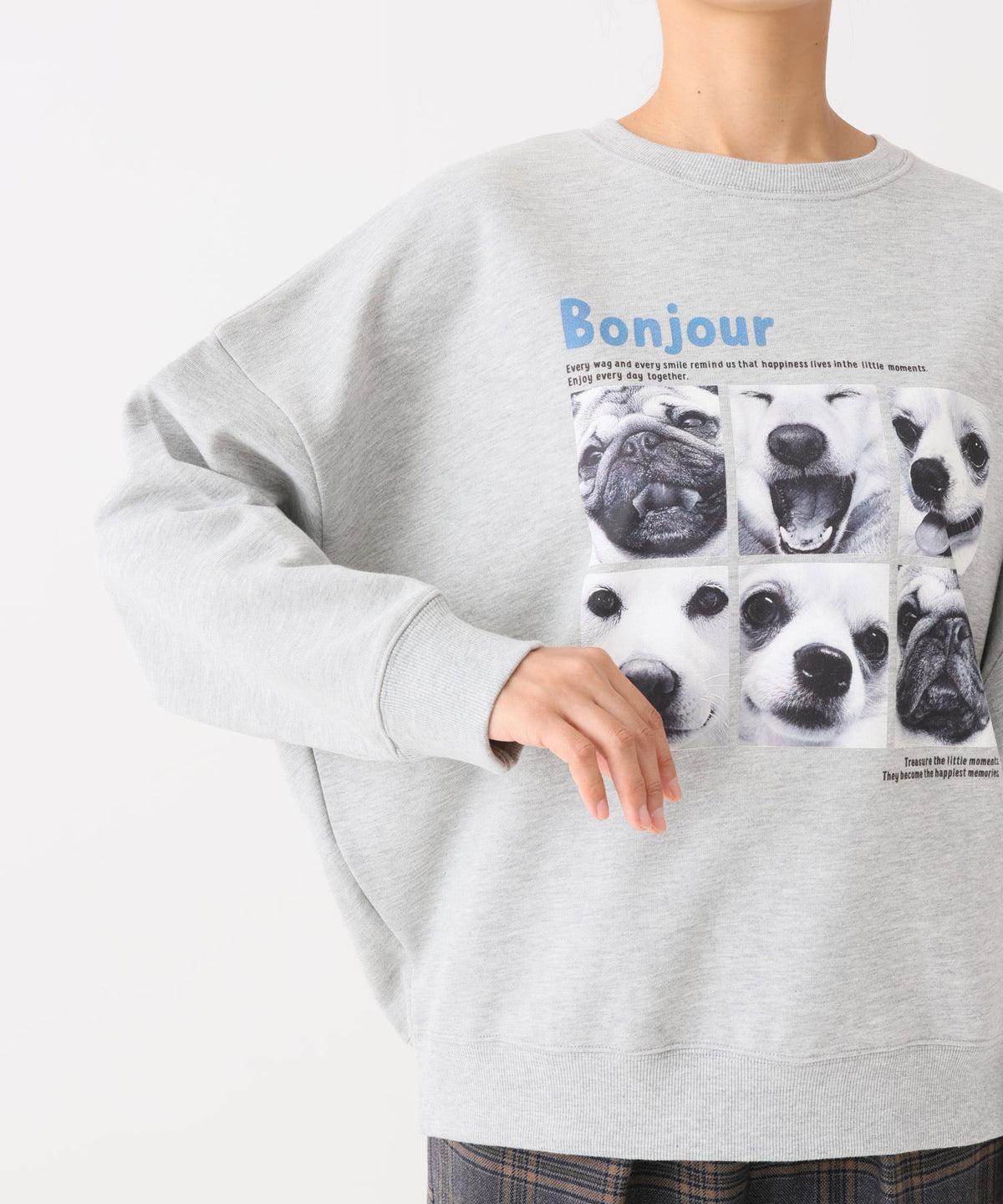 《近日発売》DOGフォト裏毛プルオーバー