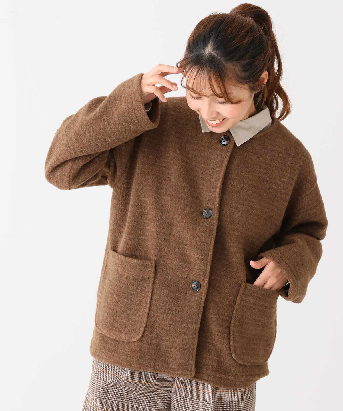 ブラウン / 162cm / FREE