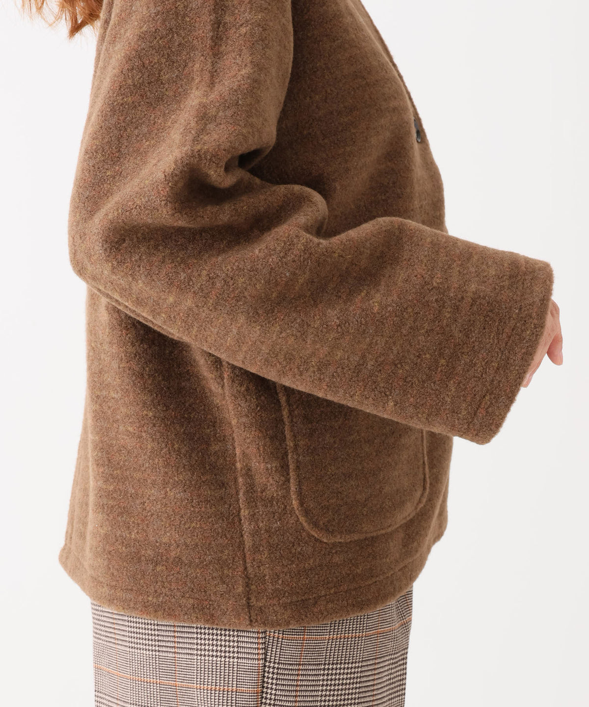 《近日発売》ウールライクショートアウター