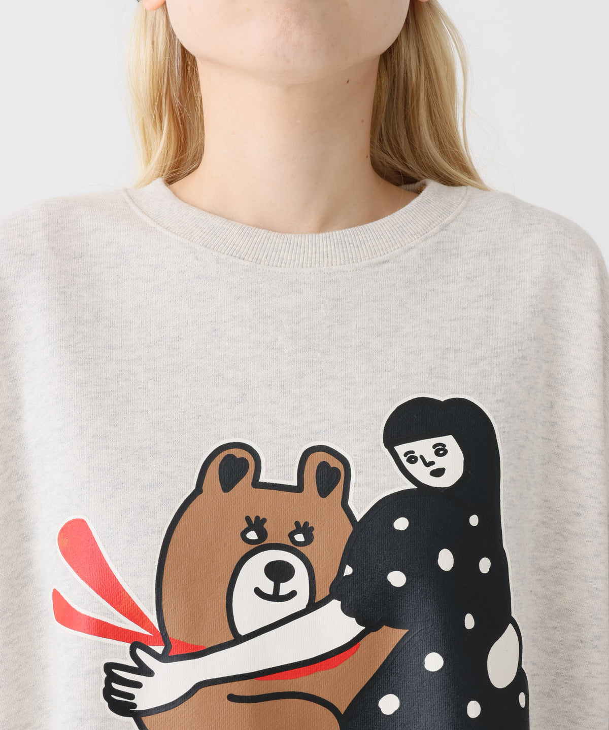 《近日発売》ハートをまとえプルオーバー クマと女の子