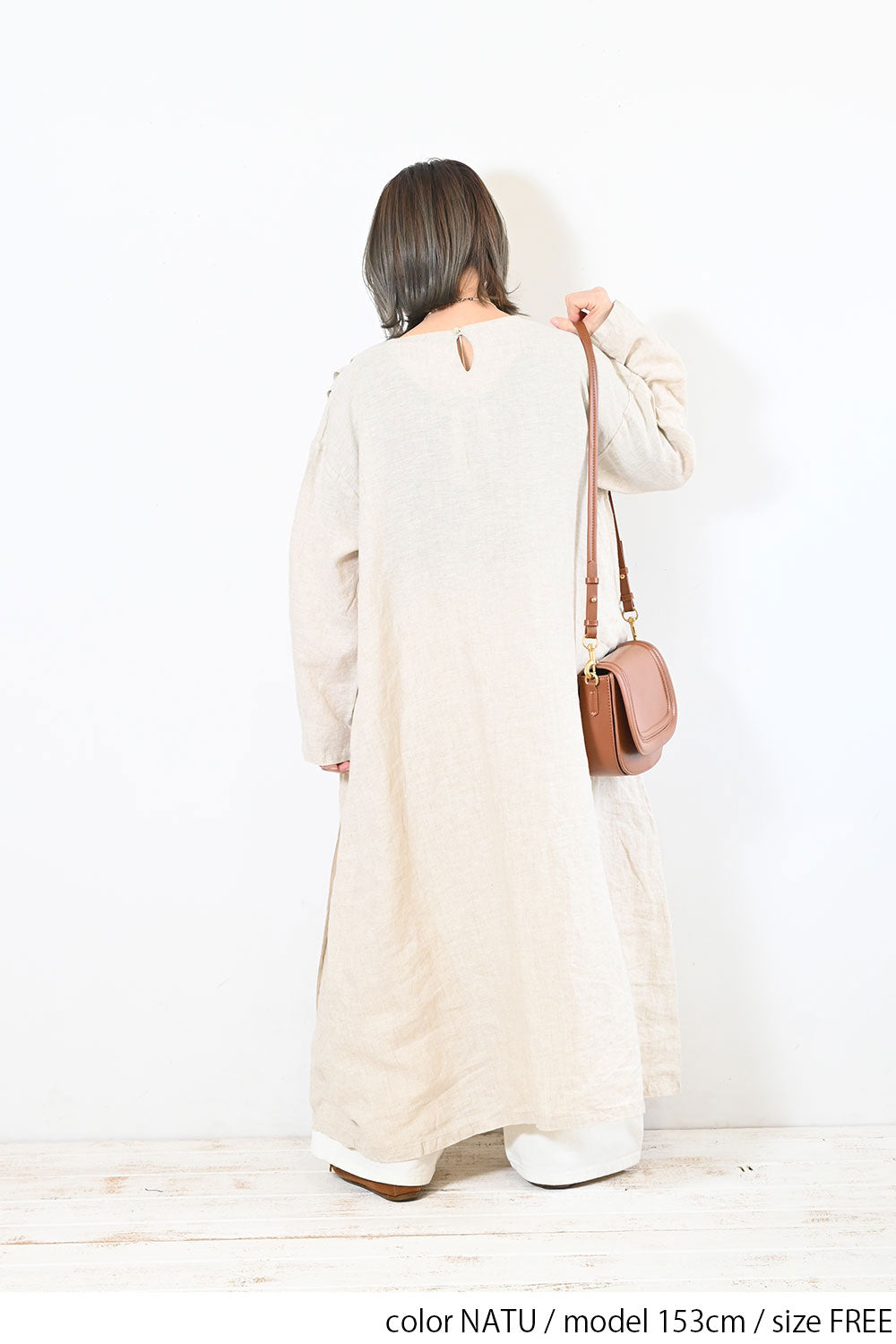 【08Mab】リネンピンタックバリエーションワンピース
