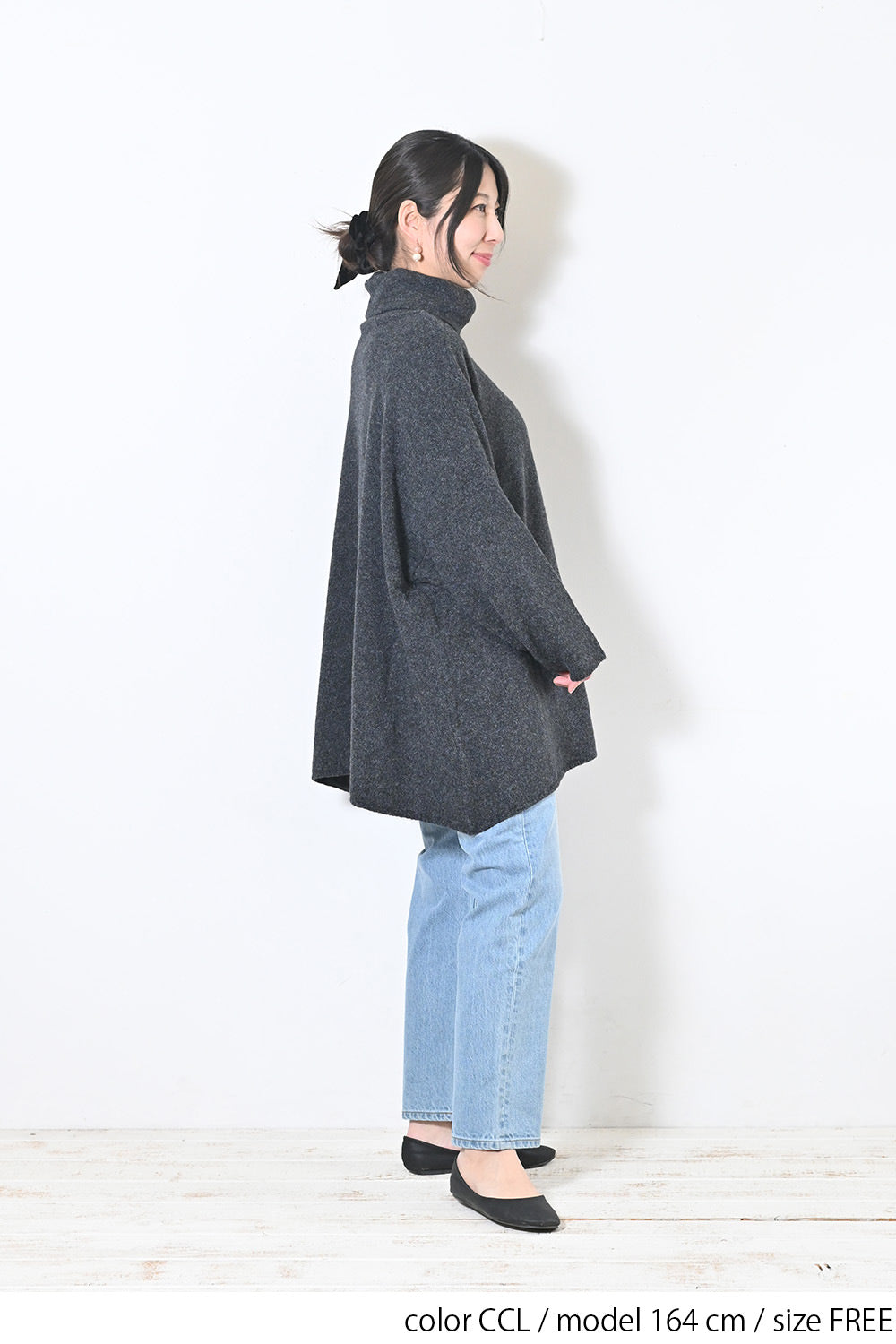 【08Mab】コットンポリエステルニットプルオーバー