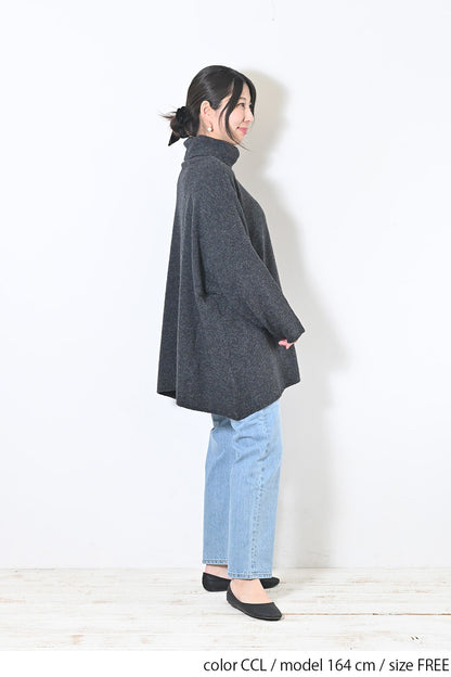 【08Mab】コットンポリエステルニットプルオーバー