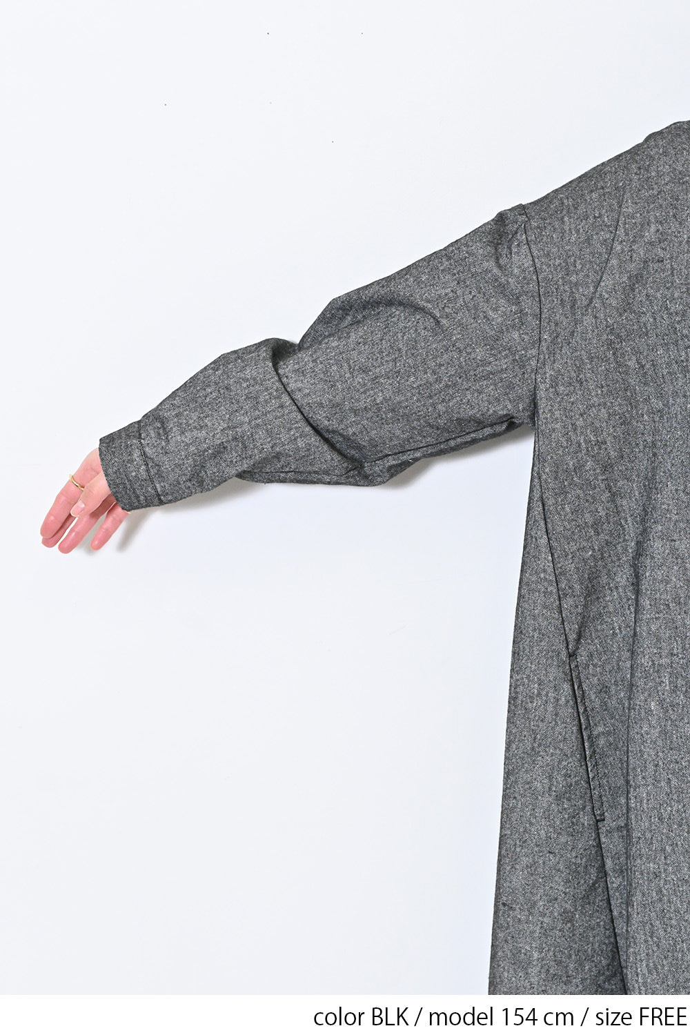 【Sorte cuff】コットンリネン起毛ワンピース