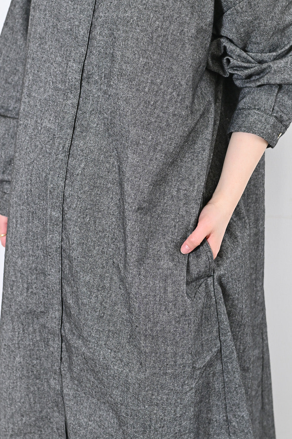 【Sorte cuff】コットンリネン起毛ワンピース