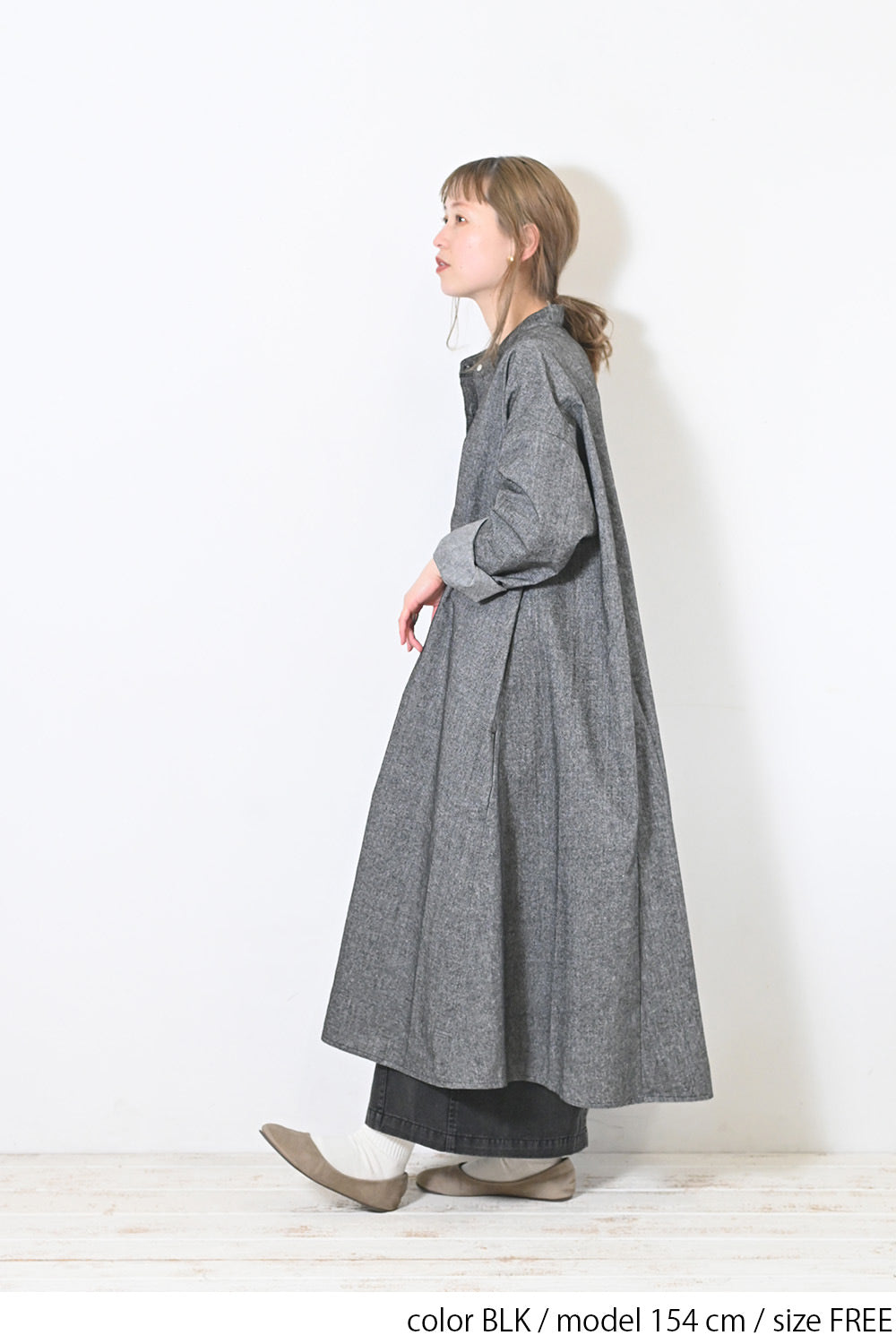 【Sorte cuff】コットンリネン起毛ワンピース