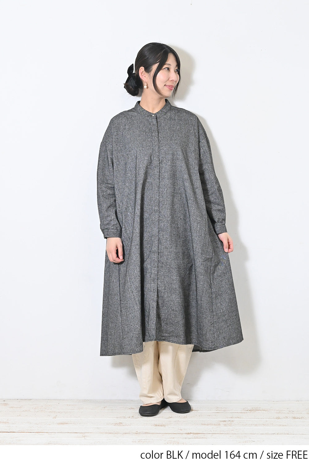 【Sorte cuff】コットンリネン起毛ワンピース